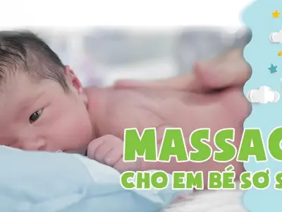 Hướng dẫn massage đúng cách cho em bé giúp ngủ ngon