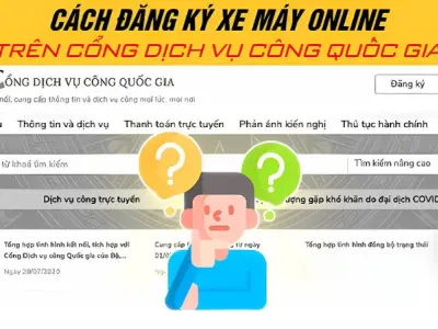 Hướng dẫn đăng ký xe máy trên dịch vụ công nhanh nhất