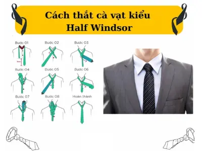 Hướng dẫn thắt cà vạt đúng chuẩn lịch lãm trong 1 phút