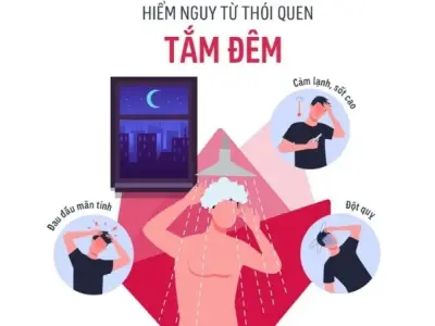 Tắm khuya có bị sao không và những hệ lụy sức khỏe tiềm ẩn