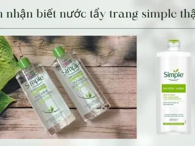 Cách phân biệt nước tẩy trang Simple thật giả - Tránh sản phẩm có cồn