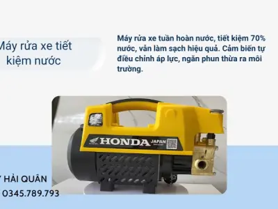 Máy rửa xe thân thiện môi trường- Tiết kiệm đến 70% nước