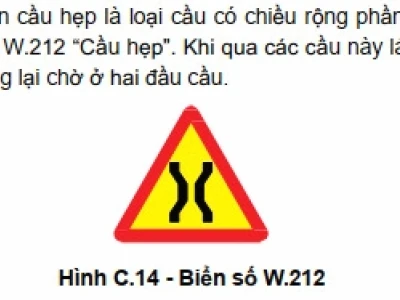 Biển báo cầu hẹp là gì? Ý nghĩa và cách nhận biết chi tiết
