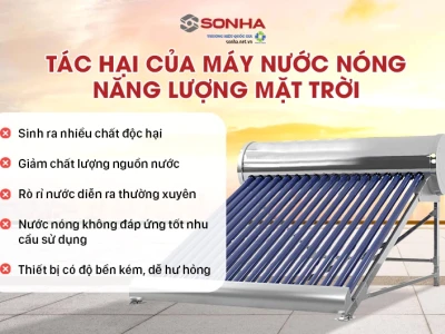 Những Tác Hại Tiềm Ẩn Của Máy Nước Nóng Năng Lượng Mặt Trời